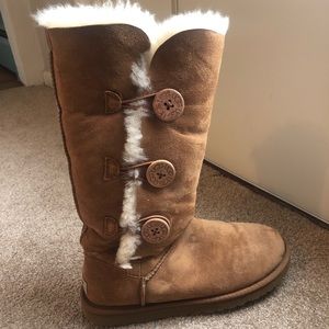 Tan Button-Up Ugg Boots